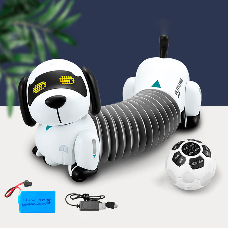 Cachorro Robô Eletrônico com Sensor de Toque Interativo e Controle Remoto